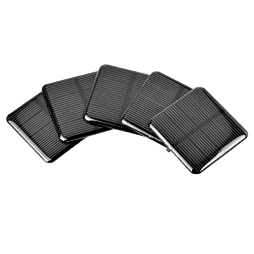 JANZU 10 Stück 2 V 160 MA 50 x 50 mm Solarmodule DIY für Akku, Ladegeräte für Telefon, Monokristallines Siliziummodul von JANZU