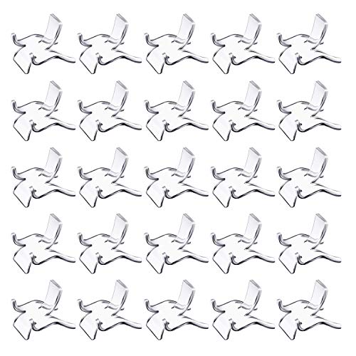 JANZU 25 StüCk Acryl Display Halter Durchsichtige Kunststoff Display Staffelei StäNder Acryl Display Staffelei Halter für Gesteins Mineral Achat von JANZU