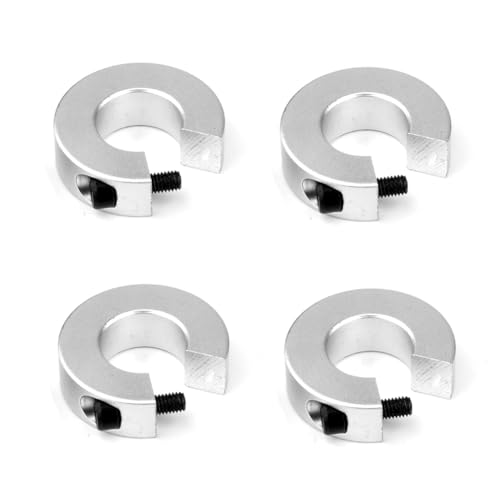 JANZU 4 Stück SBR20 Anschlagschellen für Linearschiene, Wellenbegrenzungsringe aus Aluminiumlegierung mit Schrauben, Anschlagschellen für Linearschiene von JANZU