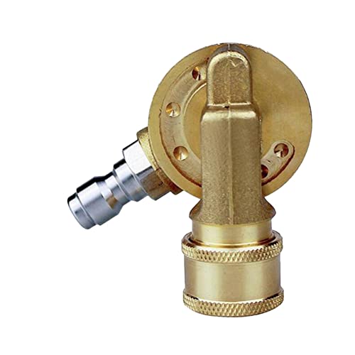 JANZU 4500 PSI Drehkupplung, 1/4 Zoll, Anschluss für Reinigungsgerät, Adapter für Dachrinne, 240 Grad, 7 Geschwindigkeitsstufen JANZU 4500 PSI Drehkupplung, 1/4 Zoll, Anschluss für Reinigungsgerät, Adapter für Dachrinne, 240 Grad, 7 Geschwindigkeitsstufen von JANZU