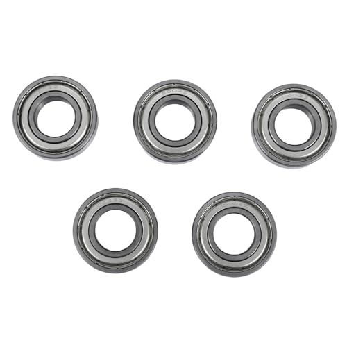 JANZU 6002Z Kugellager, Metall, geschirmt, 15 x 32 x 9 mm, 5 Stück, Silber von JANZU