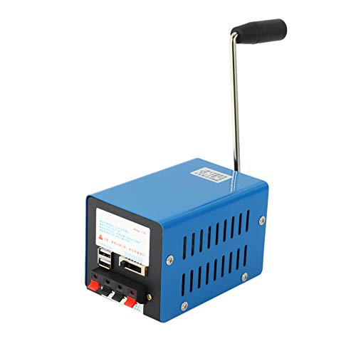 JANZU Leistungsstarkes Dynamo-Ladegerät, tragbar, Handkurbel, USB-Ladegerät, Notfall, Handkurbel, Handkurbel, Generator von JANZU