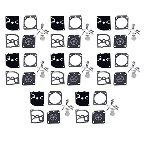 JANZU Reparatur-Set für Vergaser, 8-teilig, für Rasenmäher RB-100, Membrandichtung, für HS45 FS55 FS38 BG45 MM55 4137 C1Q von JANZU