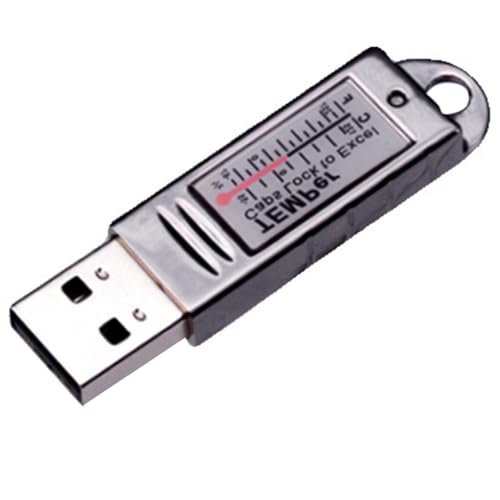JANZU Thermometer USB Temperatursensor für Computer Temperatursonde Aquarium Industrie Monitor Fernbedienung Gold Temper JANZU Thermometer USB Temperatursensor für Computer Temperatursonde Aquarium Industrie Monitor Fernbedienung Gold Temper von JANZU