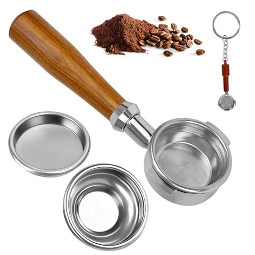 58 mm Bodenloses Siebträger-Set, Kompatibel mit E61-Gruppenkopf, ECM, Rocket, Sanremo, Synesso, Slayer, VBM, für Espressomaschinen von JAOGAUS