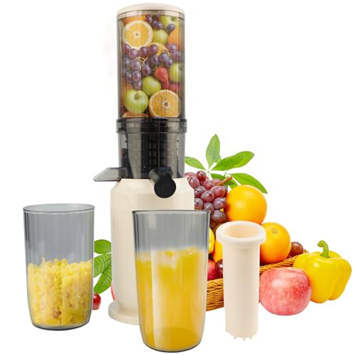 Entsafter Slow Juicer, Entsafter Gemüse und Obst mit 82mm Großem Einfüllöffnung für Ganze Früchte entsaften, Einfache Installation, Leicht zu Reinigen, 100% BPA Frei, mit 2 Gläsern und Bürste Entsafter Slow Juicer, Entsafter Gemüse und Obst mit 82mm Großem Einfüllöffnung für Ganze Früchte entsaften, Einfache Installation, Leicht zu Reinigen, 100% BPA Frei, mit 2 Gläsern und Bürste von JAOGAUS