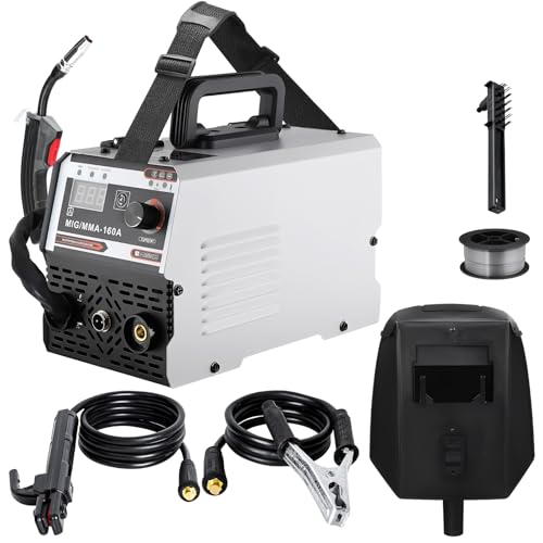 Fülldraht Schweissgerät Ohne Gas, Tragbar Elektroden Schweißgerät, 220V 3-in-1-Mehrprozessschweißgerät, Mit 1kg Gasfreie Doppelschweißmaschine MIG/MMA-160A,Mit LED Digitalanzeige,Für Profis & Home DIY Fülldraht Schweissgerät Ohne Gas, Tragbar Elektroden Schweißgerät, 220V 3-in-1-Mehrprozessschweißgerät, Mit 1kg Gasfreie Doppelschweißmaschine MIG/MMA-160A,Mit LED Digitalanzeige,Für Profis & Home DIY von JAOGAUS