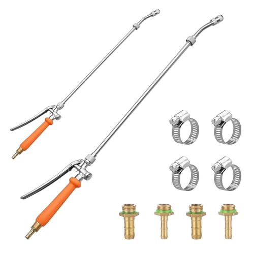 1er-Pack Hochdruckreiniger Sprühlanze, 29-Zoll-Sprühlanze, 3/8" & 1/4" Messingbarbener Universal-Sprühlanzenersatz, Lanze Dreckfräser für Gartenschlauch Auto Hausgarten Fensterreinigungsglas(1) von JAOGAUS