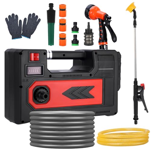 Wasserpumpen für Makita 18V/21V Akku, Akku-Transferpumpe(Ohne Akku),Gartenpumpe,Tragbare Selbstansaugende Wasserpumpe mit 20M Wasserauslassrohr, 2.5M Wassereinlassrohr, Jet-Pumpe zur Gartenbewässerung von JAOGAUS