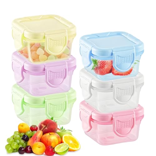 JAONLD 6 Stück Gefrierdosen Klein Brotdose mit Deckel 60 ml Mikrowellengeeignet Saucen Behälter Kleine Dosen Salatdressing Behälter Mini Dosen mit Deckel für Dips, Snacks, Marmelade JAONLD 6 Stück Gefrierdosen Klein Brotdose mit Deckel 60 ml Mikrowellengeeignet Saucen Behälter Kleine Dosen Salatdressing Behälter Mini Dosen mit Deckel für Dips, Snacks, Marmelade von JAONLD