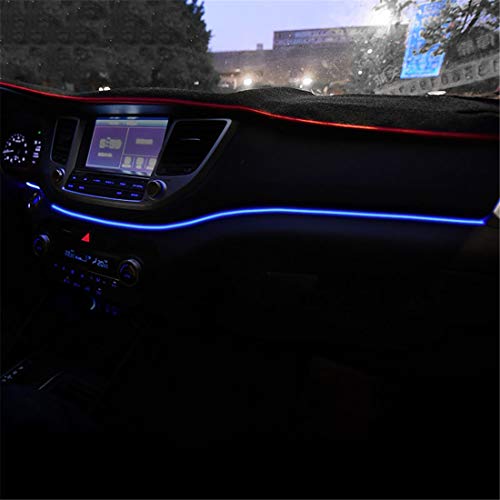 jap768 Instrumententafel Trim Atmosphäre Licht Fit for Hyundai Tucson 2015 2016 Interior LED Blau Armaturenbrett Rahmenlicht gepasst for Tucson 2017 2018 von JAP768