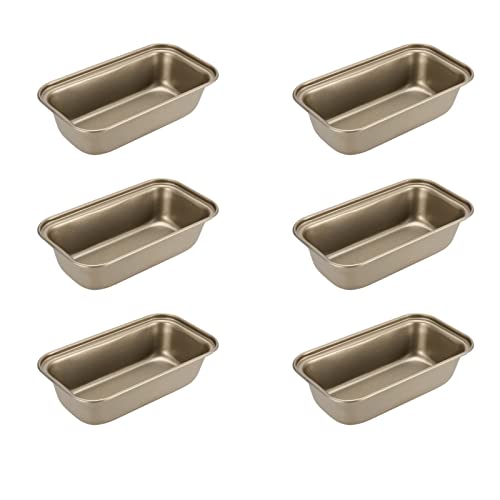 JAPCHET Mini-Kastenform mit Antihaftbeschichtung, 15,6 x 8,5 cm, rechteckig, 6 Stück von JAPCHET