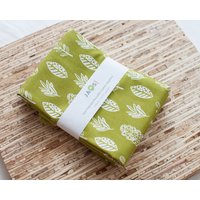 Große Stoffservietten - 4Er-Set | N9769 Verschiedene Blätter Grün Wiederverwendbare von JAQSstudio