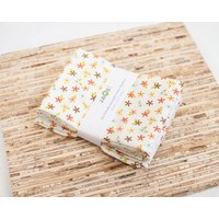 Große Stoffservietten - 4Er Set | N1795 Kleine Blumen Moderne Wiederverwendbare von JAQSstudio