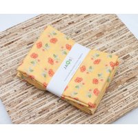 Große Stoffservietten - 4Er Set | N2665 Florale Blume Moderne Wiederverwendbare von JAQSstudio