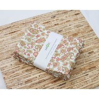 Große Stoffservietten - 4Er Set | N3023 Floral Paisley Moderne Wiederverwendbare von JAQSstudio