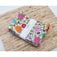 Große Stoffservietten - 4Er Set | N3322 Bunte Rosen Floral Moderne Wiederverwendbare von JAQSstudio