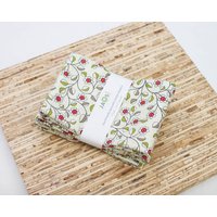 Große Stoffservietten - 4Er Set | N3723 Blumen Moderne Wiederverwendbare von JAQSstudio