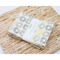 Große Stoffservietten - 4Er Set | N3817 Creme Streifen Kreise Moderne Wiederverwendbare Große Stoffservietten - 4Er Set | N3817 Creme Streifen Kreise Moderne Wiederverwendbare von JAQSstudio