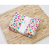 Große Stoffservietten - 4Er Set | N4160 Herz Bunte Moderne Spaß Wiederverwendbare Große Stoffservietten - 4Er Set | N4160 Herz Bunte Moderne Spaß Wiederverwendbare von JAQSstudio