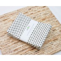 Große Stoffservietten - 4Er Set | N4407 Hellbeige Dot Moderne Wiederverwendbare von JAQSstudio