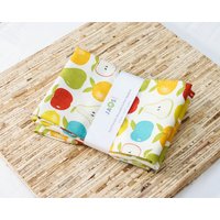 Große Stoffservietten - 4Er Set | N4599 Obst Apfel Birne Moderne Wiederverwendbare von JAQSstudio