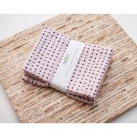 Große Stoffservietten - 4Er Set | N4675 Dreieck Rosa Moderne Wiederverwendbare von JAQSstudio