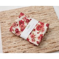 Große Stoffservietten - 4Er Set | N4848 Elegance Blume Auf Modernen Wiederverwendbaren von JAQSstudio