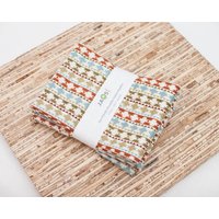 Große Stoffservietten - 4Er Set | N4850 Native Stripes Moderne Wiederverwendbare von JAQSstudio