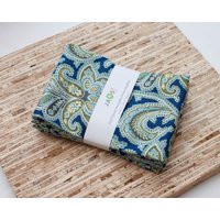 Große Stoffservietten - 4Er Set | N5042 Paisley Marine Blau Grün Moderne Wiederverwendbare Große Stoffservietten - 4Er Set | N5042 Paisley Marine Blau Grün Moderne Wiederverwendbare von JAQSstudio