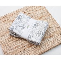 Große Stoffservietten - 4Er Set | N5510 Divine Grey Damask Moderne Wiederverwendbare von JAQSstudio