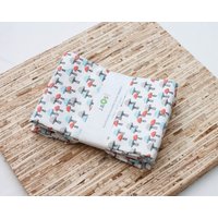 Große Stoffservietten - 4Er Set | N6760 Kleine Pilze Moderne Wiederverwendbare von JAQSstudio