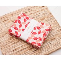 Große Stoffservietten - 4Er Set | N7551 Pink Schwimmende Blätter Moderne Wiederverwendbare Große Stoffservietten - 4Er Set | N7551 Pink Schwimmende Blätter Moderne Wiederverwendbare von JAQSstudio