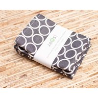 Kleine Stoffservietten - 4Er Set | N314S Grauer Kreis Moderne Wiederverwendbare Kleine Stoffservietten - 4Er Set | N314S Grauer Kreis Moderne Wiederverwendbare von JAQSstudio