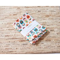 Kleine Stoffservietten - 4Er Set | N4999S Matroschka Puppen Wiederverwendbare von JAQSstudio