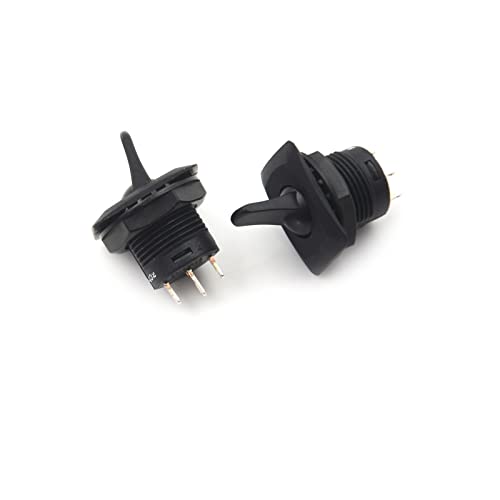 2 Stück schwarze Farbe SCI R13-402 ON-ON 3Pin 2Position gepflegt runder Kippschalter Panelmontage 2 Stück schwarze Farbe SCI R13-402 ON-ON 3Pin 2Position gepflegt runder Kippschalter Panelmontage von JAQVCTSC