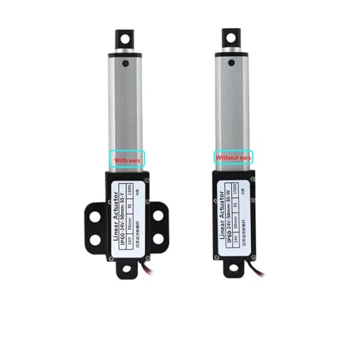 Mikro-Elektrozylinder-Schubstange, Mikro-Linearschubantrieb, DC12V/24V, 20–150 N Hubkolbenmotor(30mm s (20N),Stroke 100mm,12V With ears) von JAQVCTSC