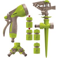 Jardibric - Komplett-Bewässerungskit mit Spritze + Sprinkler + t + Verbindungen Jardibric - Komplett-Bewässerungskit mit Spritze + Sprinkler + t + Verbindungen von JARDIBRIC