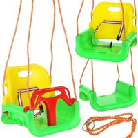3-in-1-Schaukel mit Eimerbrett und Rückenlehne und Gurten 3-in-1-Schaukel mit Eimerbrett und Rückenlehne und Gurten von JARDIBRICODECO