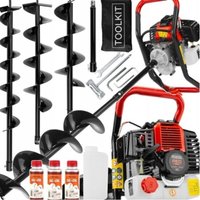 Benzin Erdbohrer 6 PS 3 Bohrer + 300ml Öl Erdlochbohrer Pfahlbohrer Erdbohrgerät Benzin Erdbohrer 6 PS 3 Bohrer + 300ml Öl Erdlochbohrer Pfahlbohrer Erdbohrgerät von JARDIBRICODECO