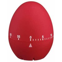 Eierförmiger Timer ROT 6x7cm aus strapazierfähigem Material von JARDIBRICODECO