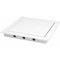 NovaInstall Inspektionsklappe Aus Kunststoff 10x10 Zentimeter Weiß Ästhetische Verdeckung Schneller Zugriff Auf Armaturen von JARDIBRICODECO
