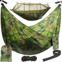 Jardibricodeco - Touristenhangematte santiago army 260x140cm netz 82393528 82393528 82393528 82393528 82393528 82393528 82393528 82393528 82393528 von JARDIBRICODECO