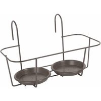 Jardifer - Haken-Blumentopfhalter grau für 2 Töpfe Jardifer - Haken-Blumentopfhalter grau für 2 Töpfe von JARDIFER