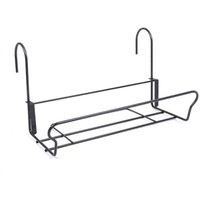 Universal-Blumenkastenhalter schwarz 41,5 x 17 cm von JARDIFER