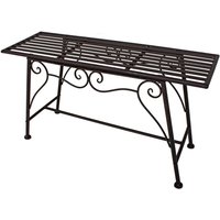 Jardinion - Gartenbank Sitzbank Edel Rost-Optik Metall Baum Englischer Garten Design 83 x 27 x 45cm Anthrazit, Balkonbank Jardinion - Gartenbank Sitzbank Edel Rost-Optik Metall Baum Englischer Garten Design 83 x 27 x 45cm Anthrazit, Balkonbank von JARDINION