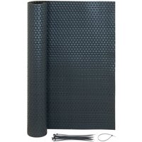 Sichtschutzmatte Rattan Optik - 1 x 3m Anthrazit von JARDINION