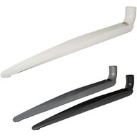 Jardinion klappbare Fallrohrverlängerung 9 x 150cm Entwässerungsrinne für Regenrinne und Dachentwässerungssysteme - Weiß von JARDINION