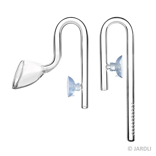 JARDLI Glas Lily Pipe Mini Inflow Abfluss-Set 10 mm für 9/12 mm Tubing – Nano Aquarium gepflanzt Tank Aquascaping JARDLI Glas Lily Pipe Mini Inflow Abfluss-Set 10 mm für 9/12 mm Tubing – Nano Aquarium gepflanzt Tank Aquascaping von JARDLI