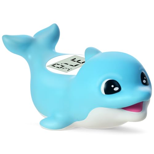 Badethermometer Baby – Baby Thermometer Badewanne Digital mit Delfin-Design – Schwimmend, BPA-frei, IPX7 Wasserdicht, Automatisches Abschalten, Temperaturanzeige in °C & °F Badethermometer Baby – Baby Thermometer Badewanne Digital mit Delfin-Design – Schwimmend, BPA-frei, IPX7 Wasserdicht, Automatisches Abschalten, Temperaturanzeige in °C & °F von JARMAPOZ